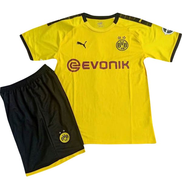 Camiseta Borussia Dortmund Replica Primera Ropa Niños 2019/20 Amarillo